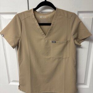 Figs Women's Scrub Top - Sandstone - XS